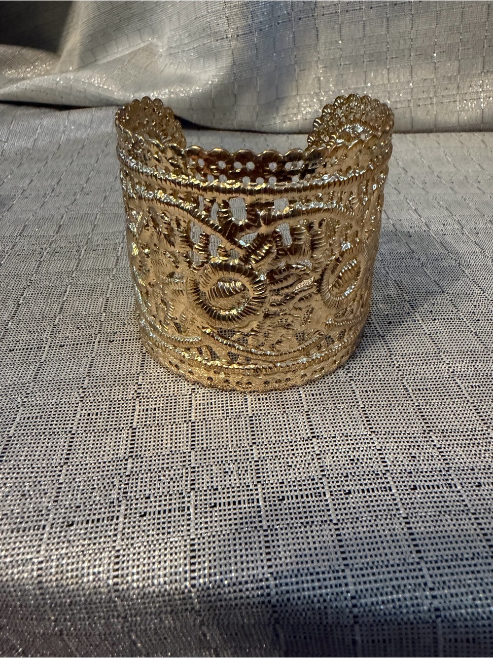 Gold Filigree Cuff Bracelet - Women Accessories